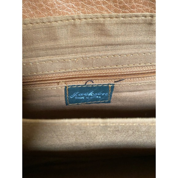 Vtg Dolce Vita all weather gear two tone brown leather purse - Picture 6 of 7